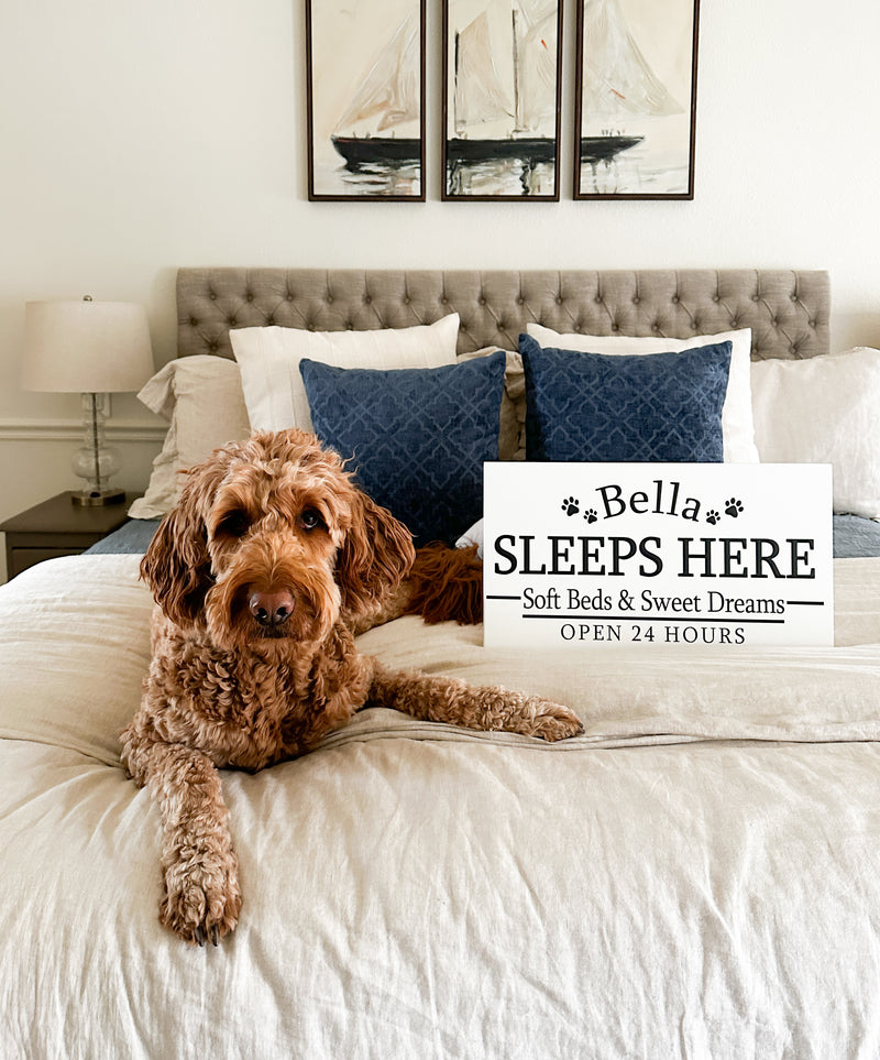 personalized sleep spot sign -