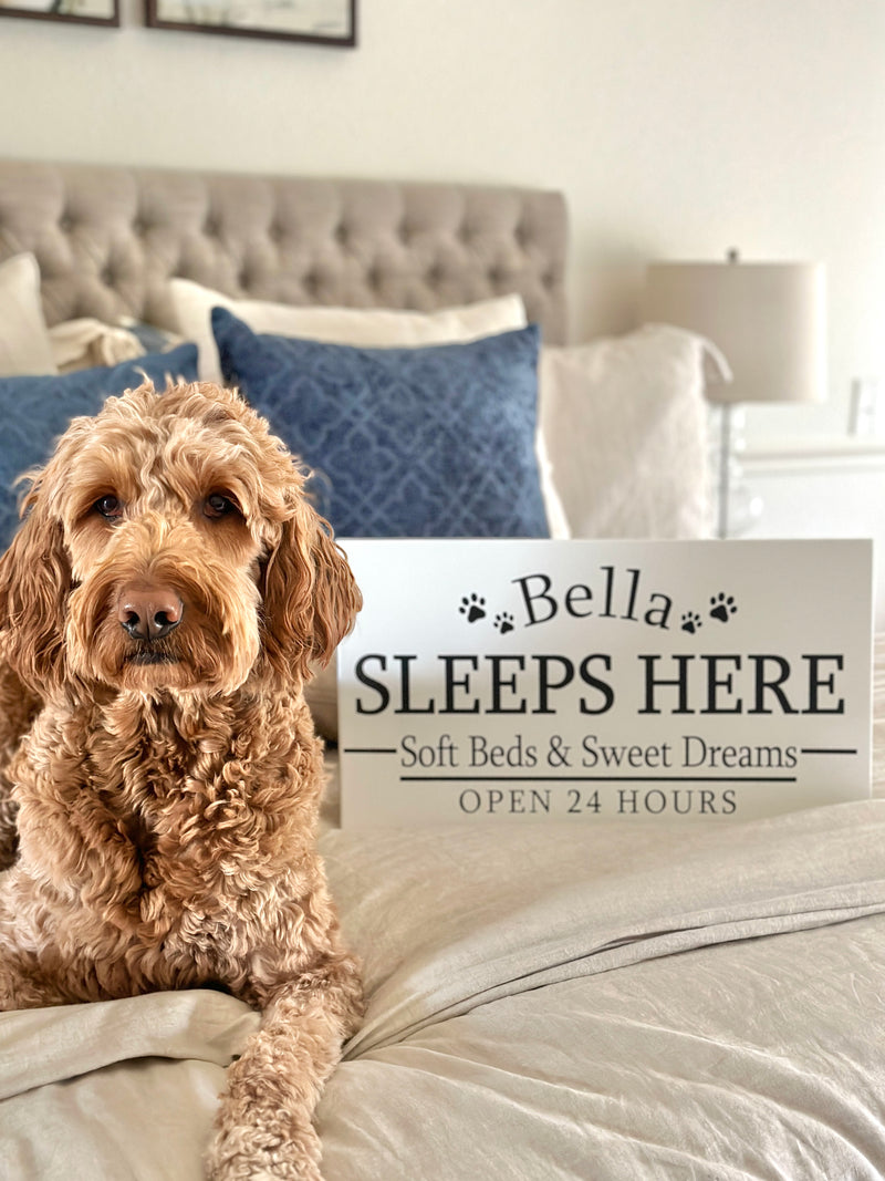 personalized sleep spot sign -