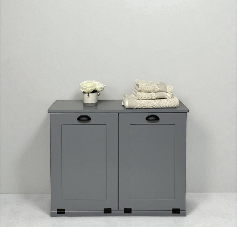 Dashwood laundry in gray - farmhouse doors