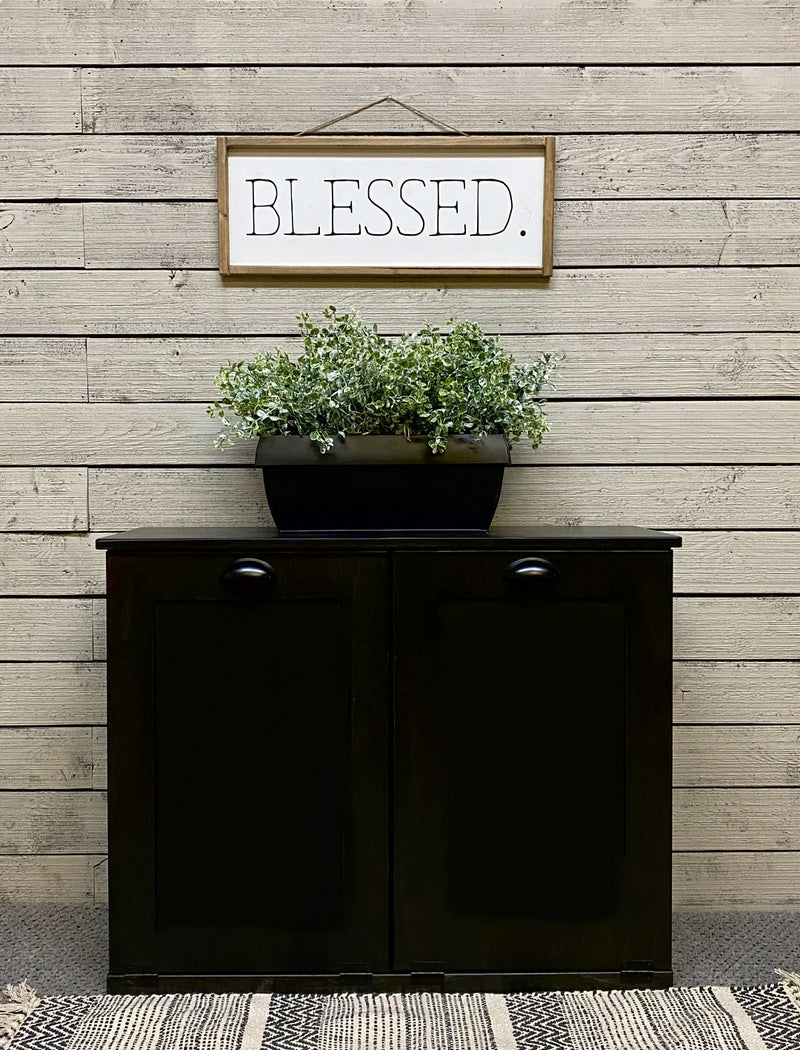 Dashwood in black stained wood look modern style door