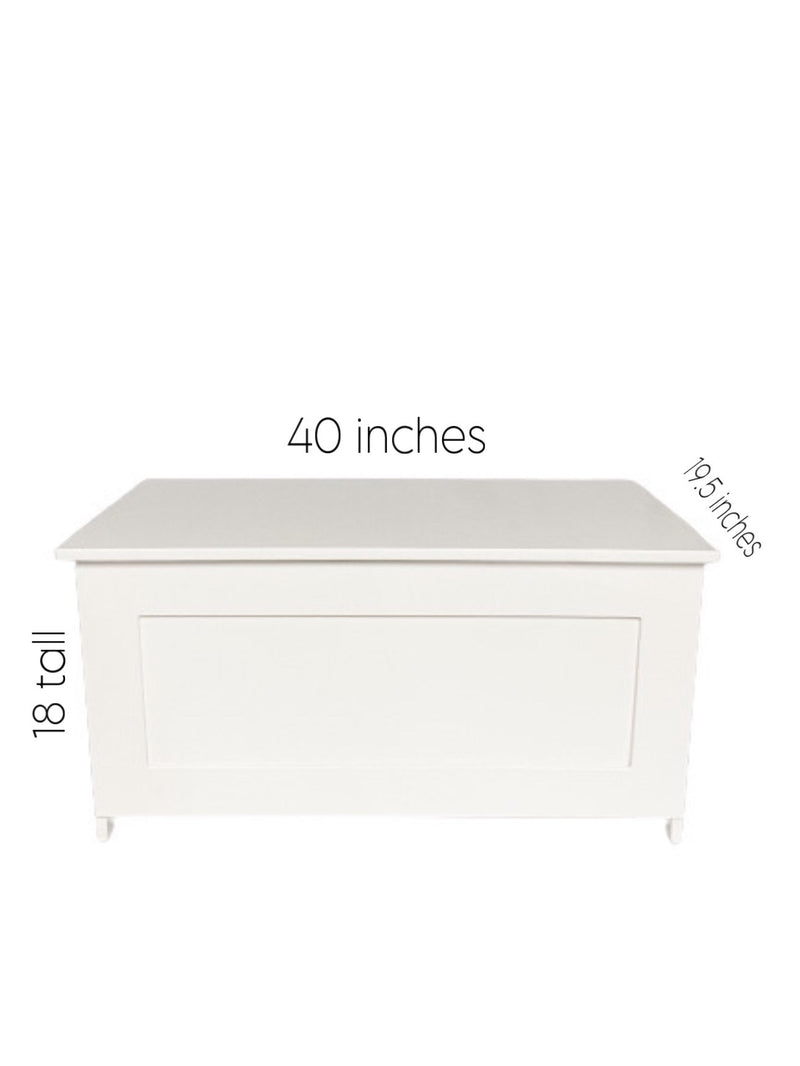 Hidden litter box in white with a flat panel maine coon size - extra large