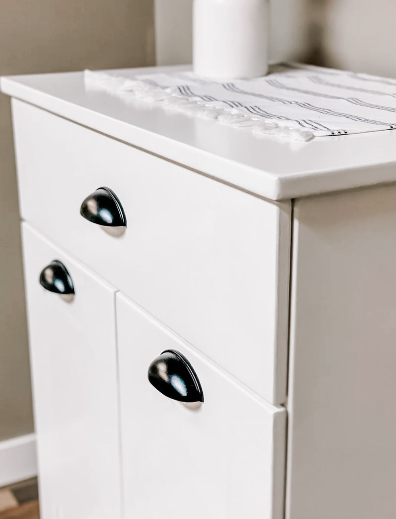 Barlow with a storage drawer in white CUSTOM BUILD