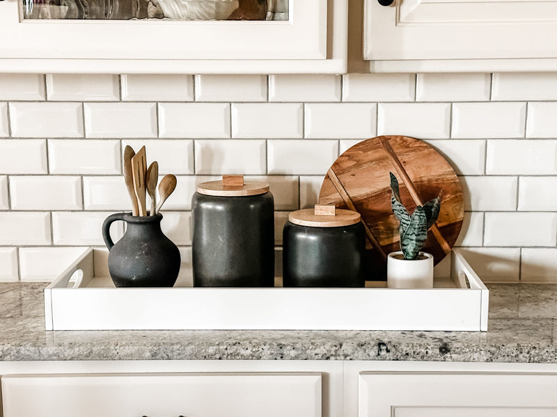 Counter organizer tray