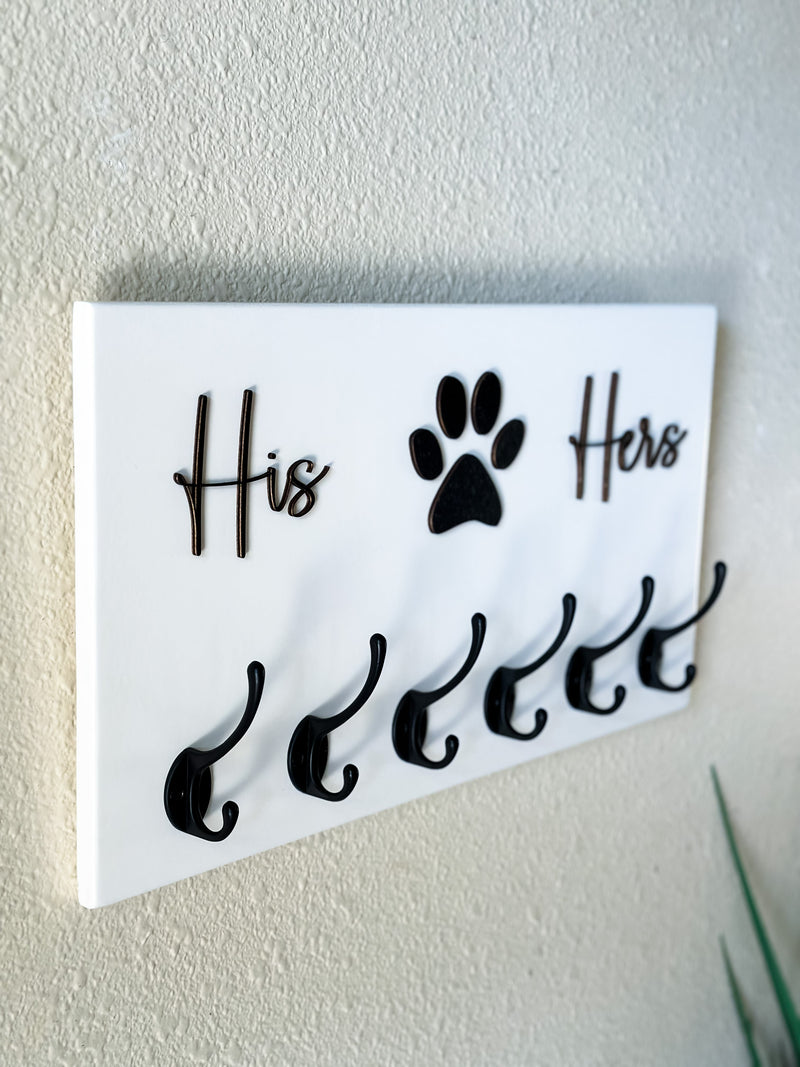 personalized dog leash sign