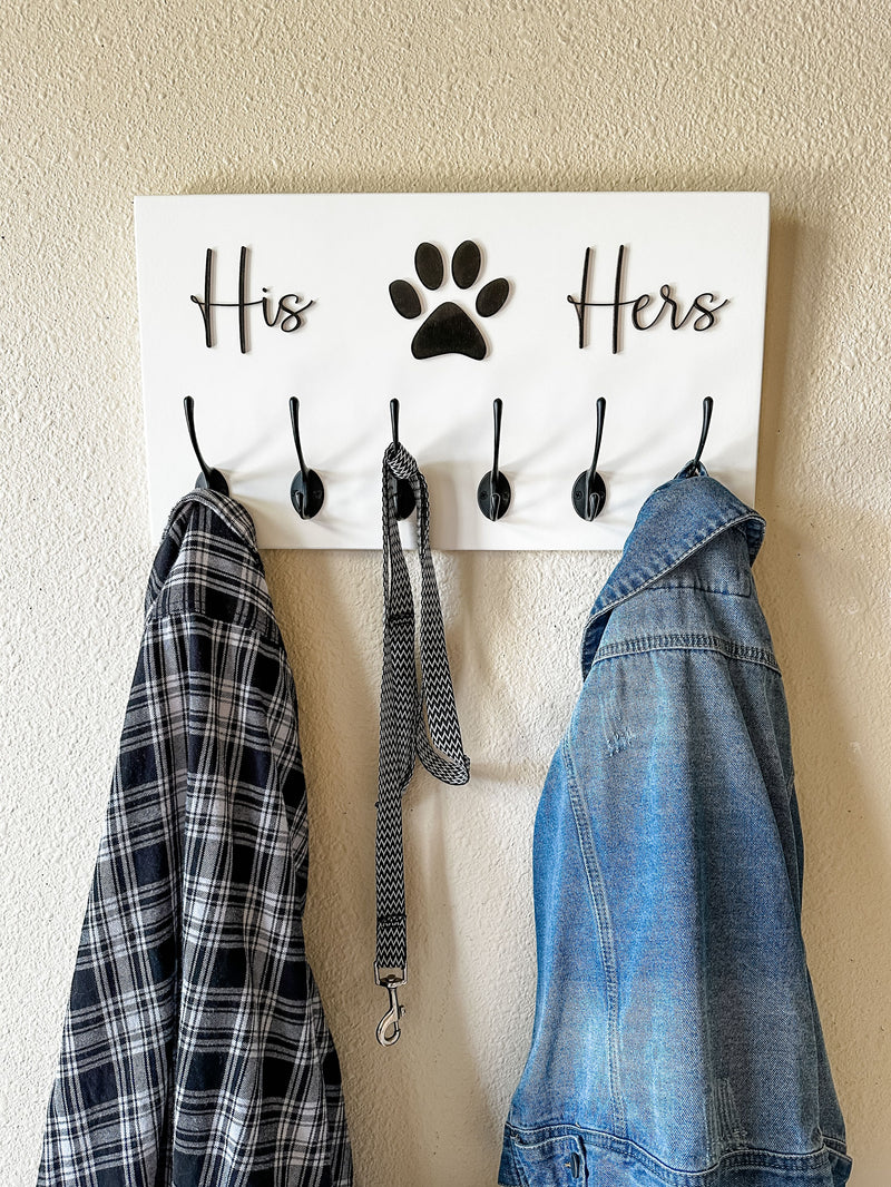 personalized dog leash sign