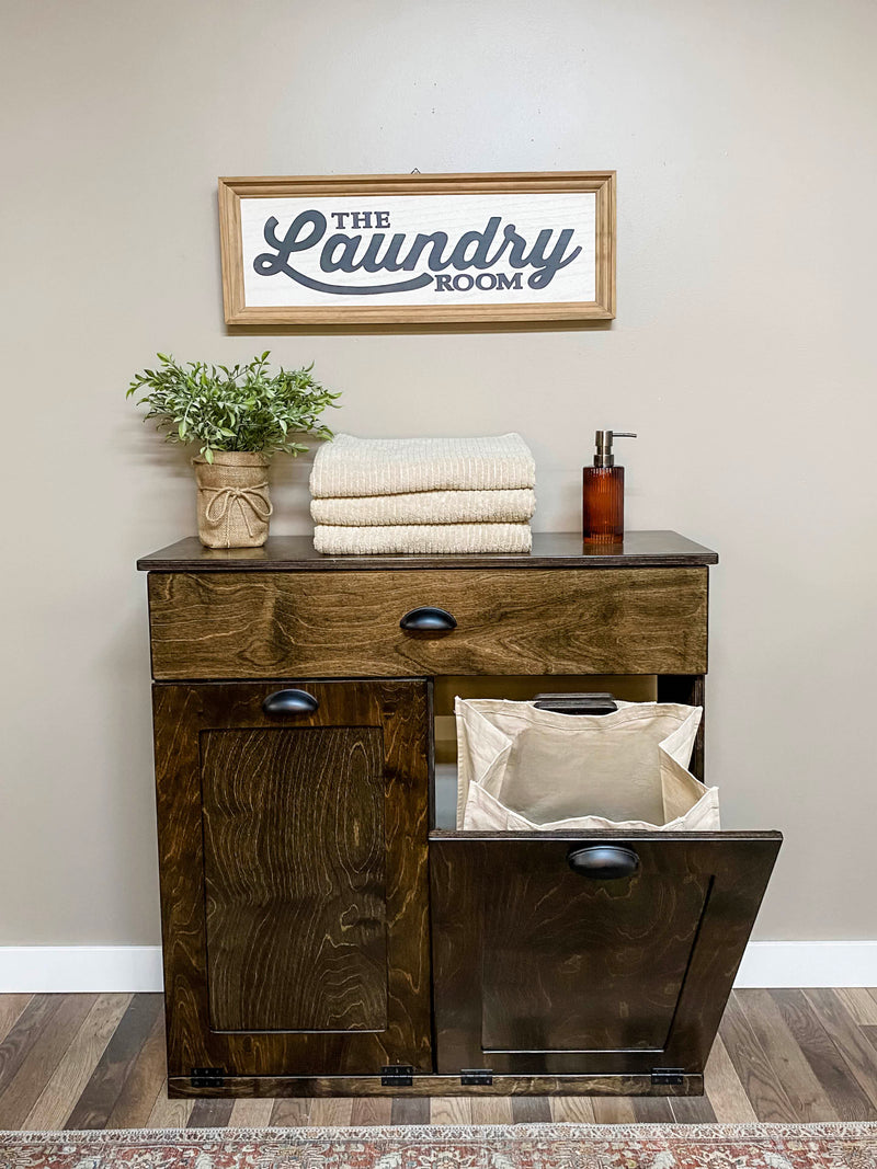 Dashwood Laundry with a Storage Drawer - Wood