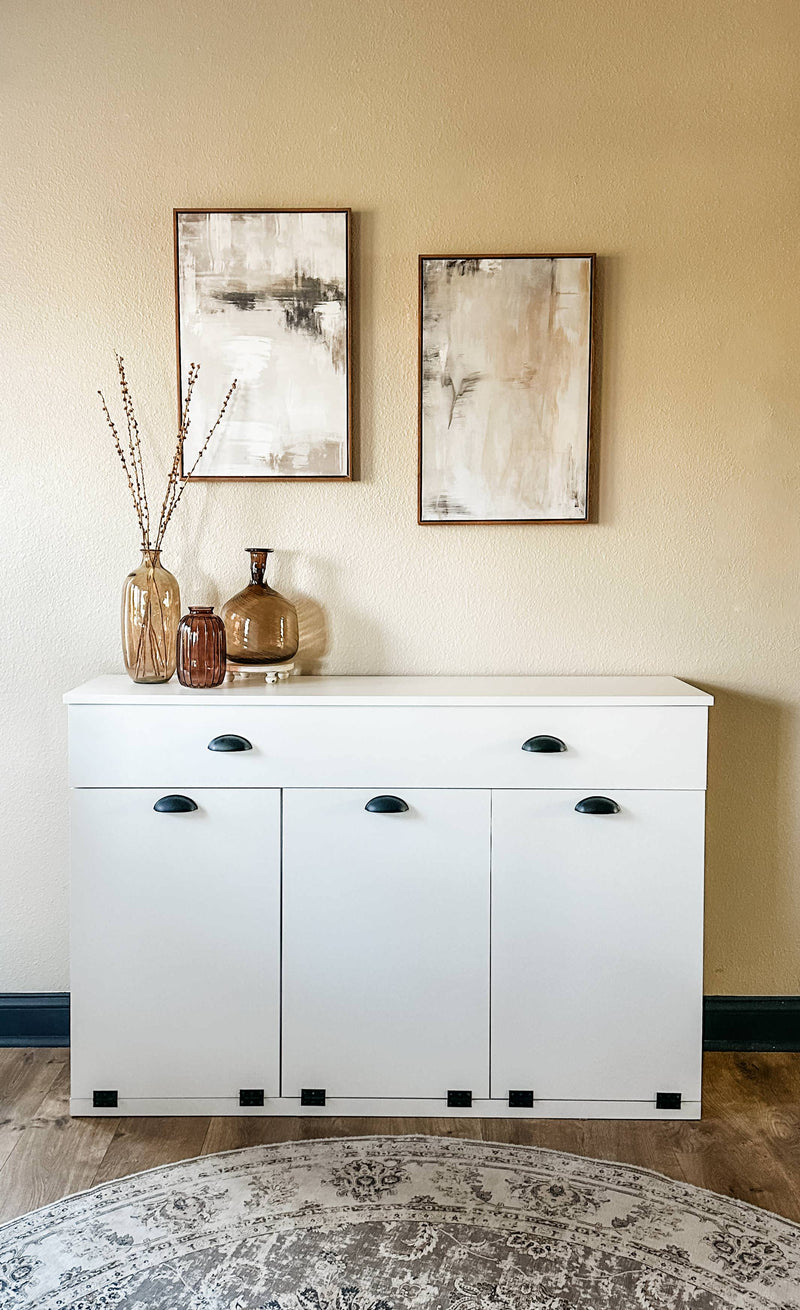 Templeton with a storage drawer in white