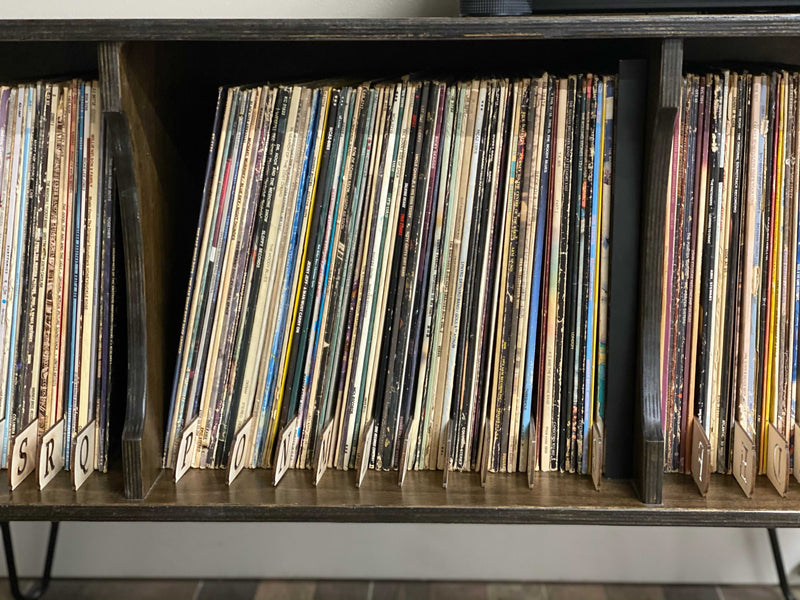Vinyl album storage cabinet ~