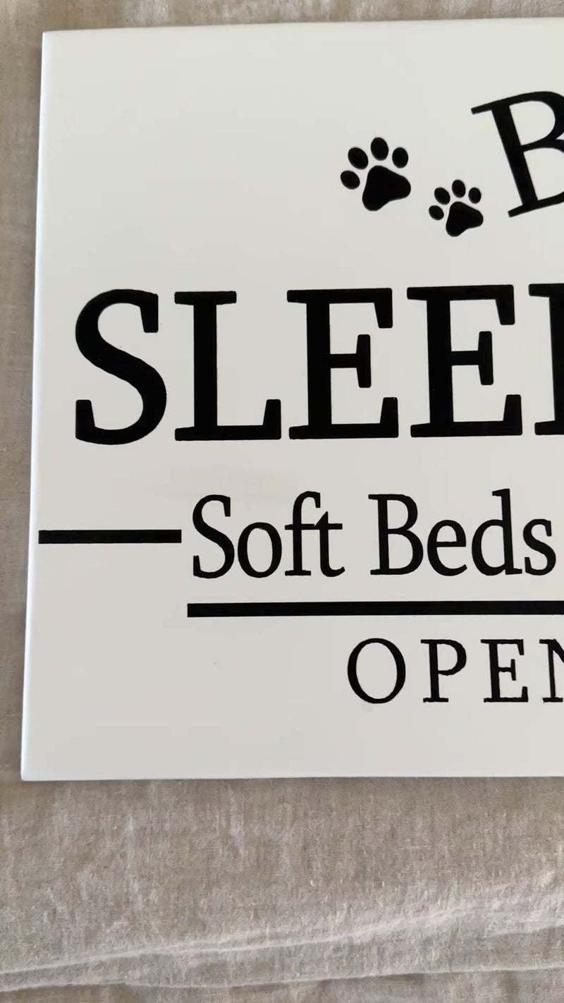 personalized sleep spot sign -