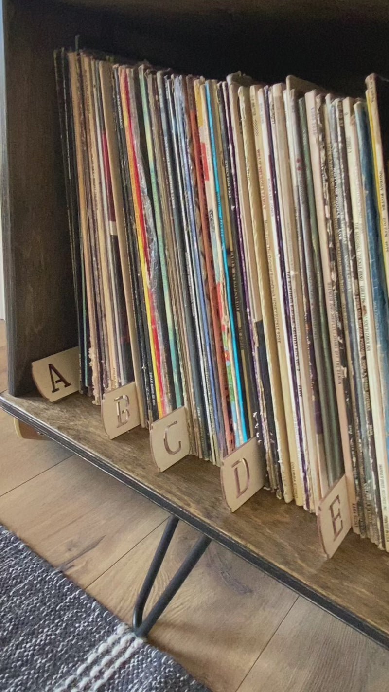 Vinyl album organizer divider set of 26 A-Z
