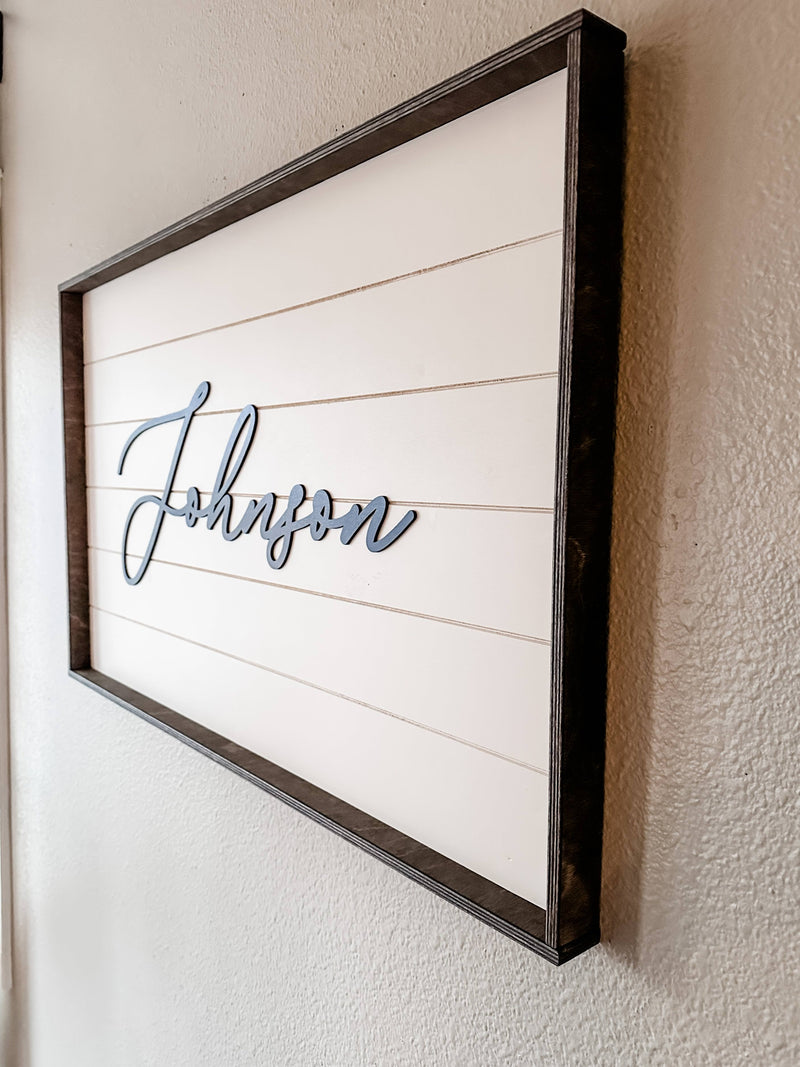 Personalized name sign, wedding gift, new home gift, custom gift