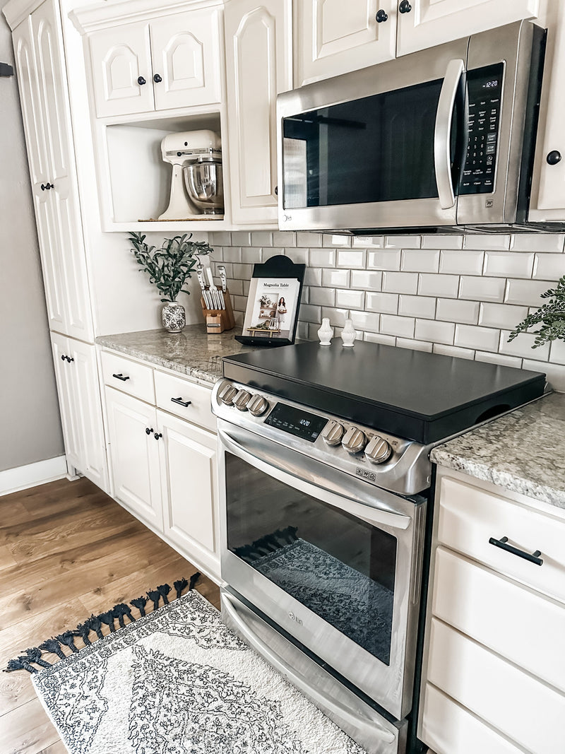 Solid black cookbook holder