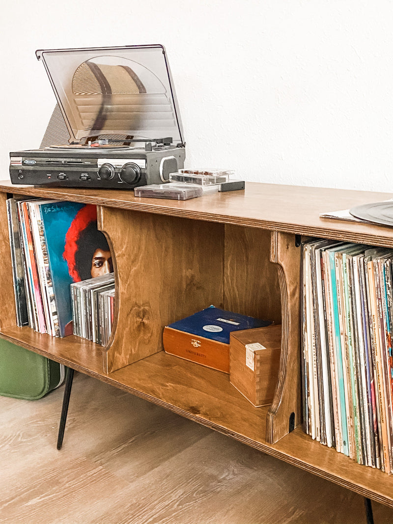 Vinyl album storage cabinet