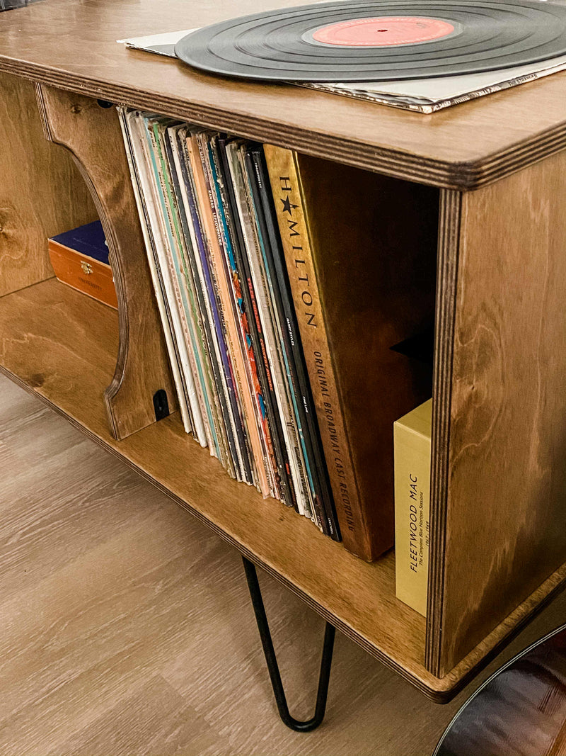 Vinyl album storage cabinet