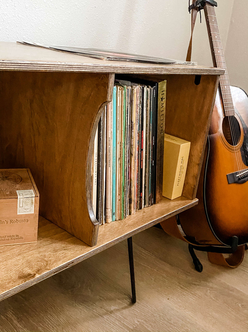 Vinyl album storage cabinet