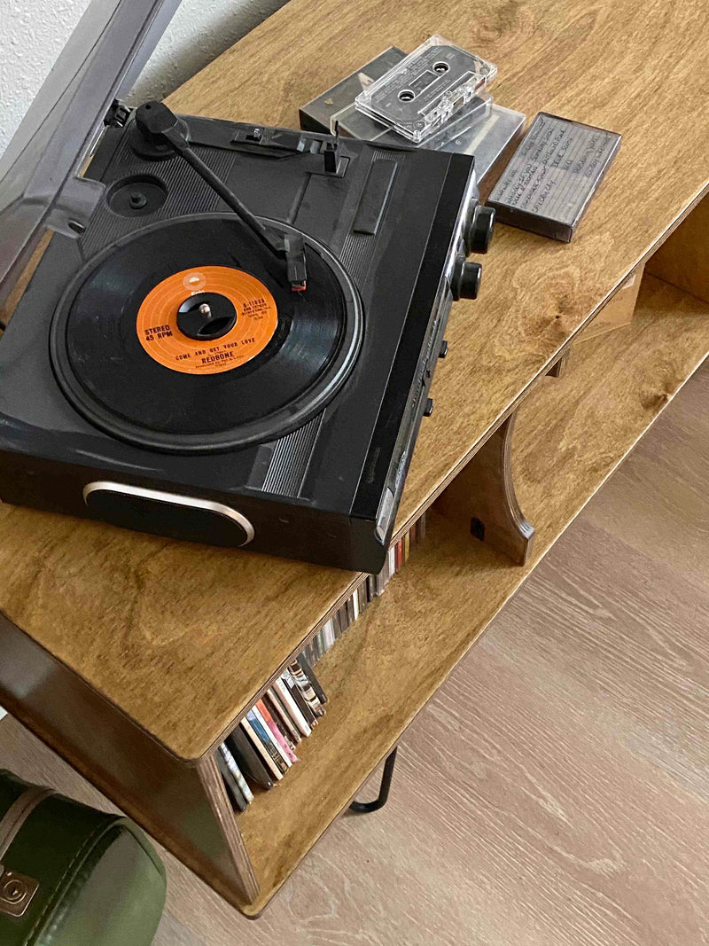 Vinyl album storage cabinet