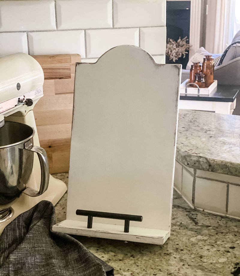 Farmhouse style cookbook holder