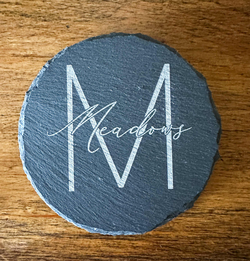 Personalized slate coasters