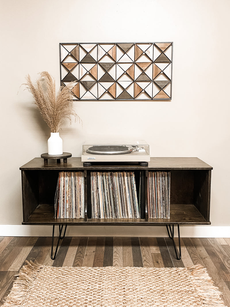 Vinyl album storage cabinet