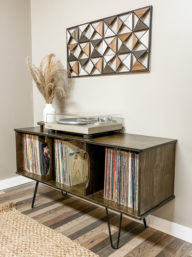Vinyl album storage cabinet