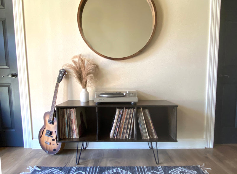 Vinyl album storage cabinet