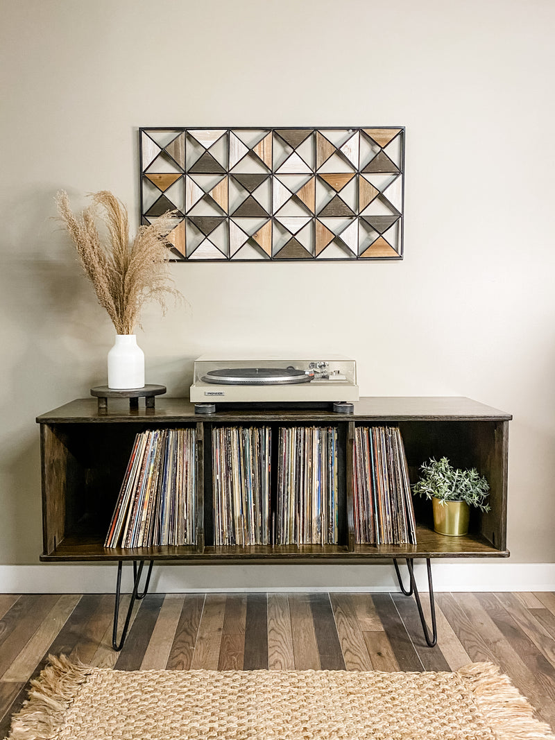 Vinyl album storage cabinet