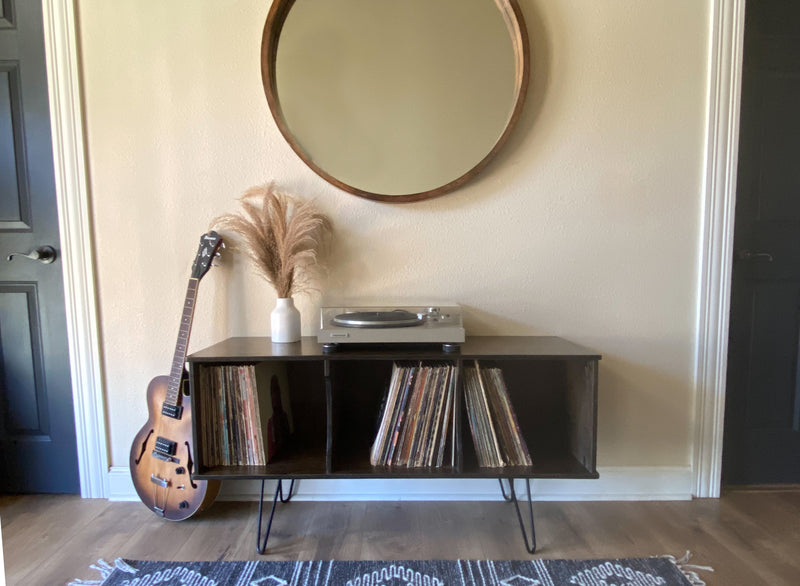 Vinyl album storage cabinet