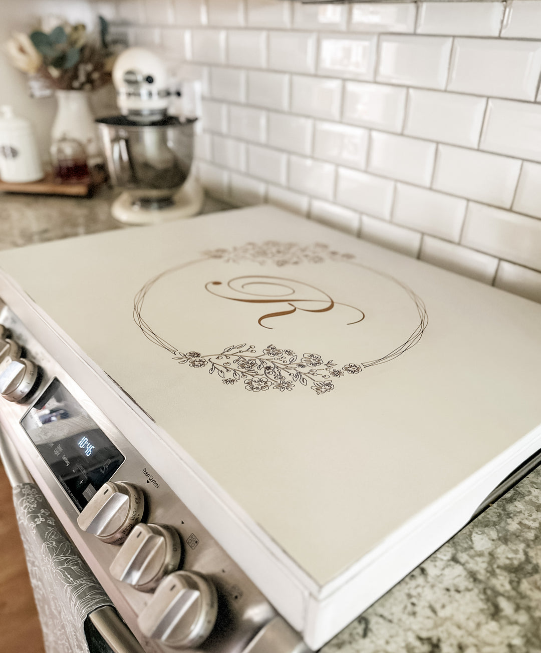 painted stove covers