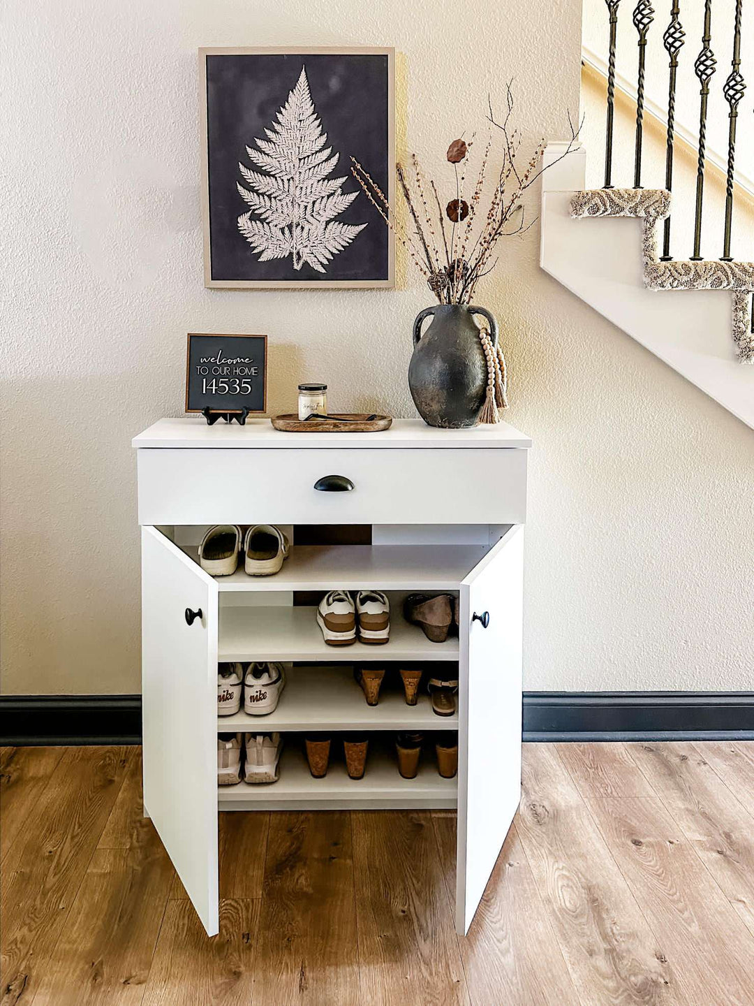 Shoe storage and storage drawers