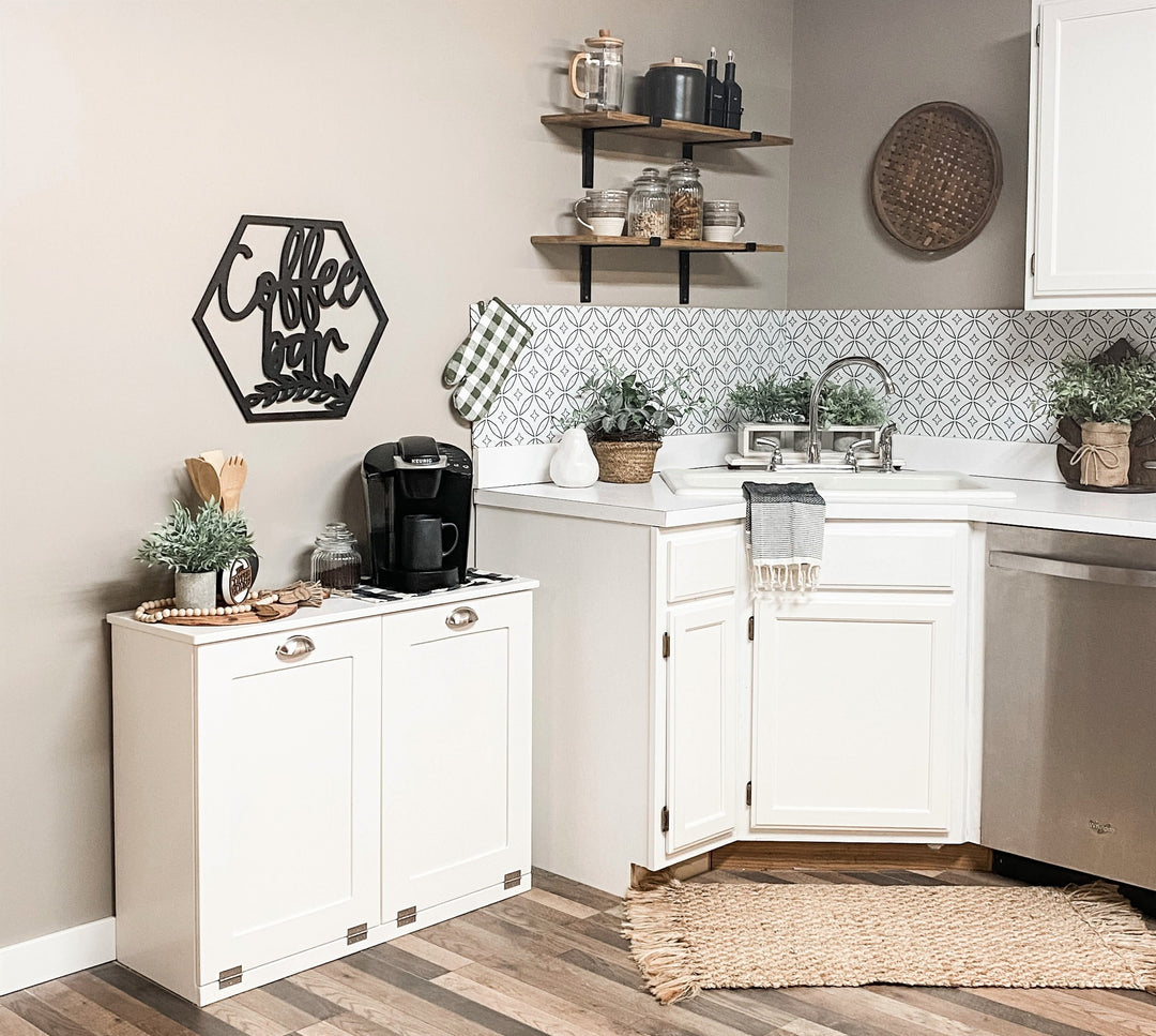 premier double trash cabinet