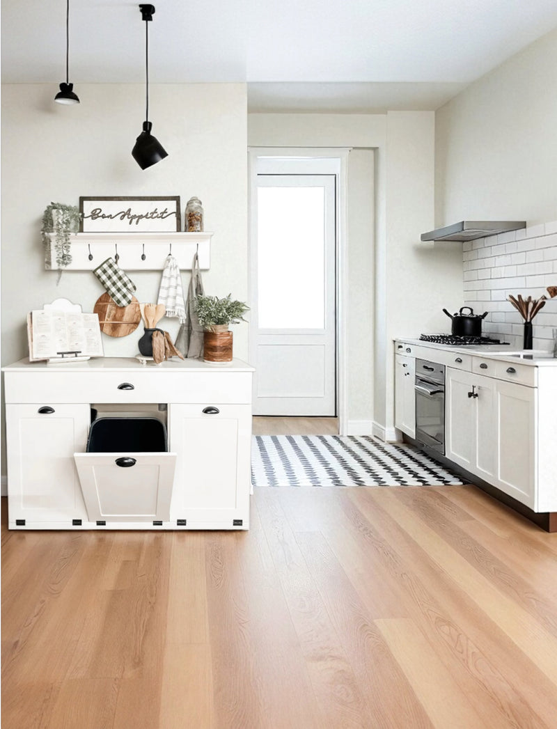 Templeton with a storage drawer in white