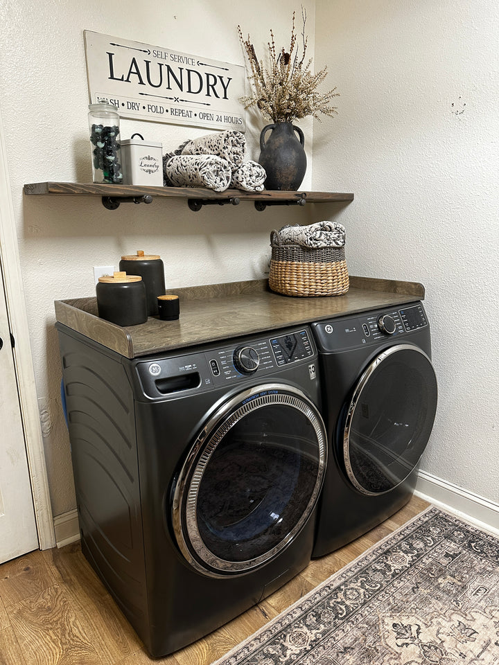 washer and dryer topper