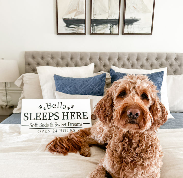 personalized sleep spot sign -