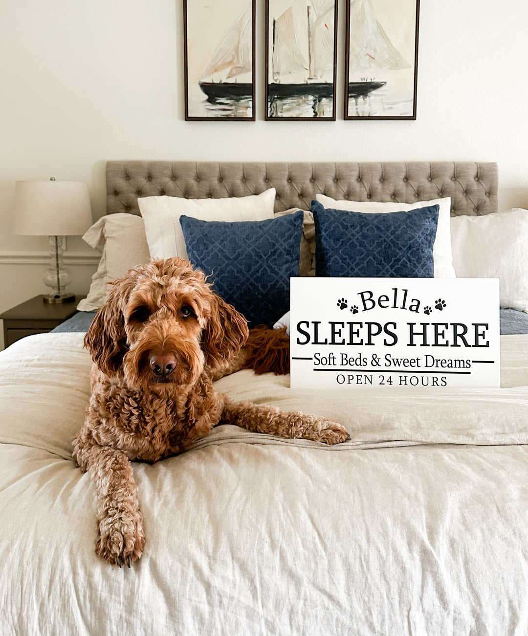 personalized sleep spot sign -