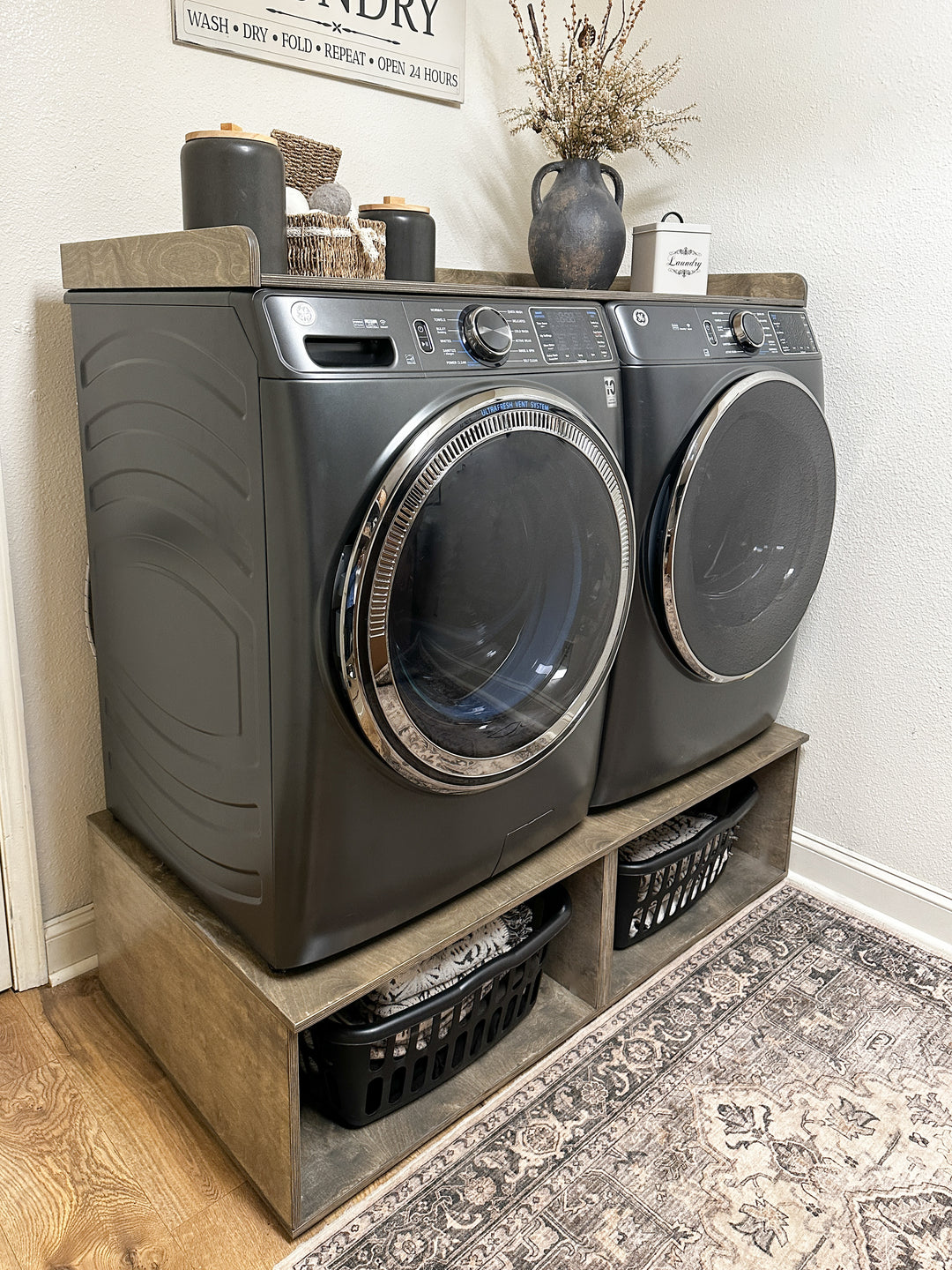 washer and dryer stand