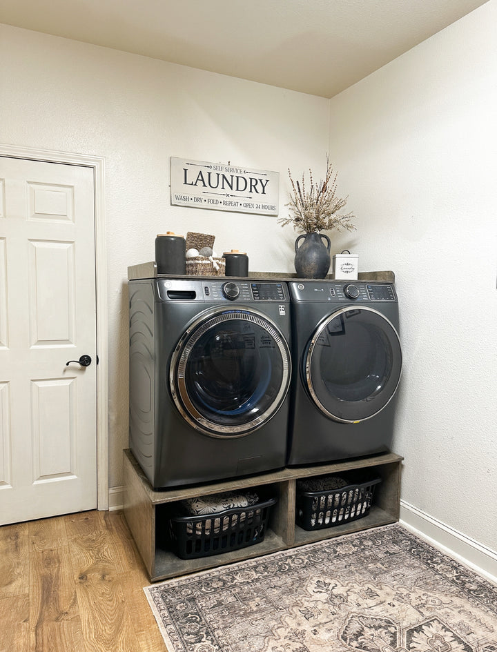 washer and dryer stand