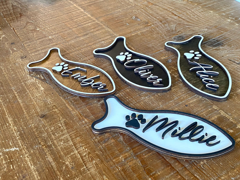 Cat name sign 3-d letters
