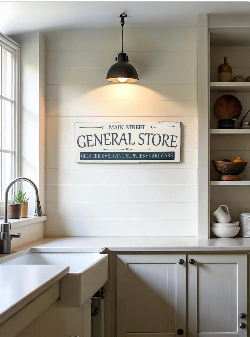 General store wall sign
