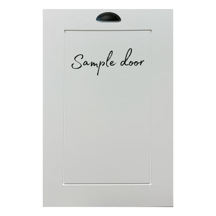 Double trash cabinet in white - Best Seller
