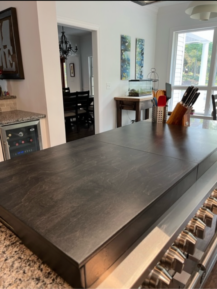 Large split stove cover