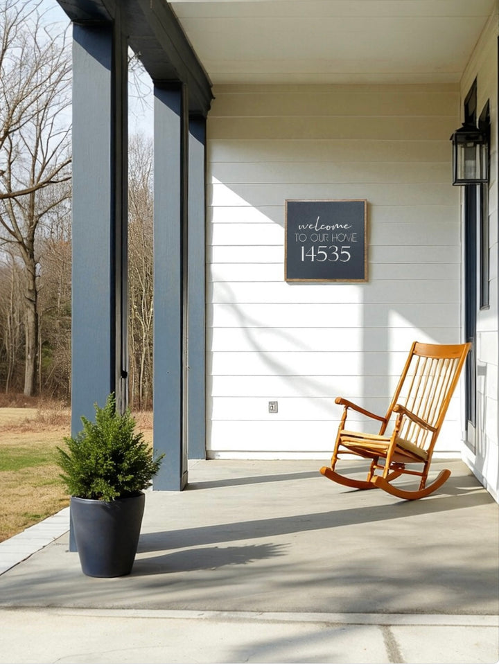 New home address sign