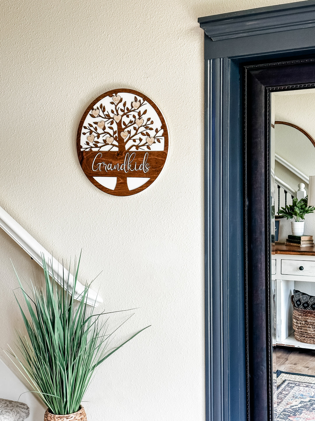 Grandkids family tree personalized sign