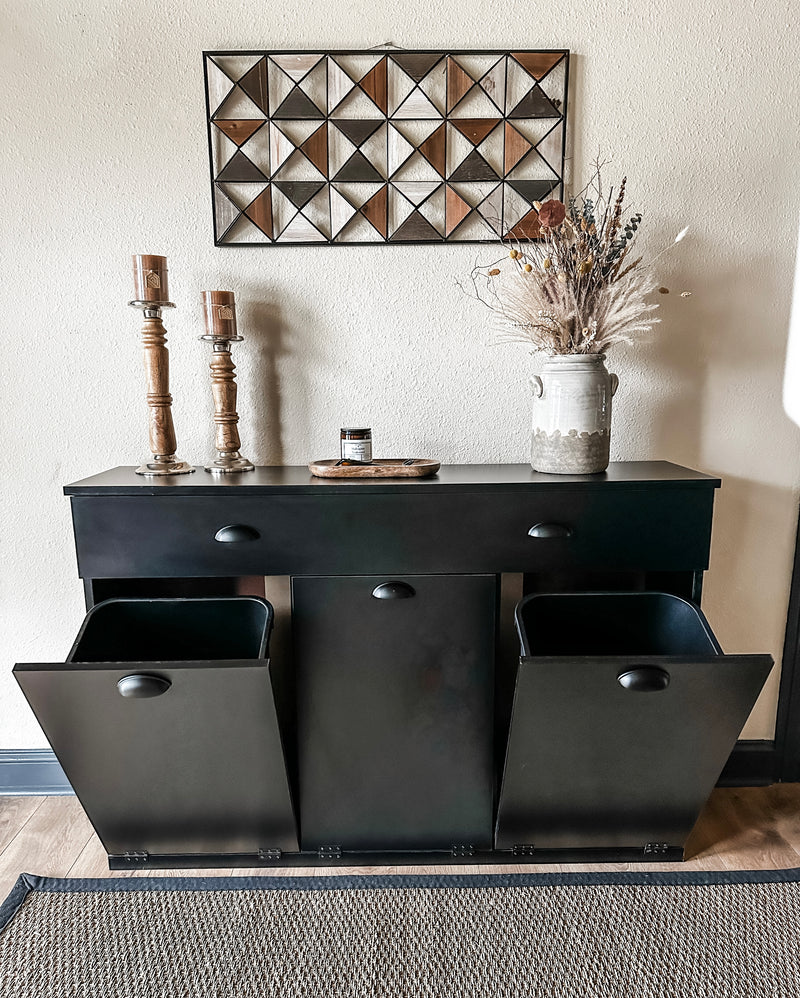 Templeton with a storage drawer in black modern style