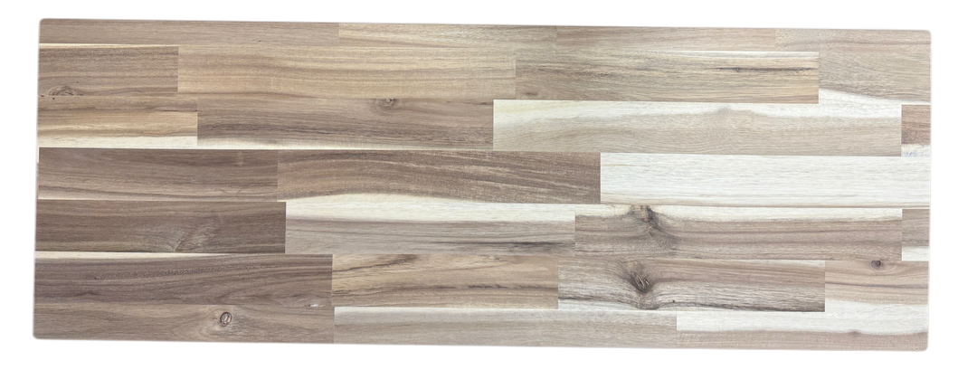 Acacia wood top for tilt out trash or laundry hamper cabinets -add to your order