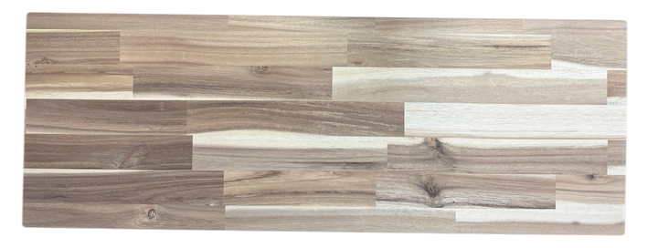 Acacia wood top for tilt out trash or laundry hamper cabinets -add to your order