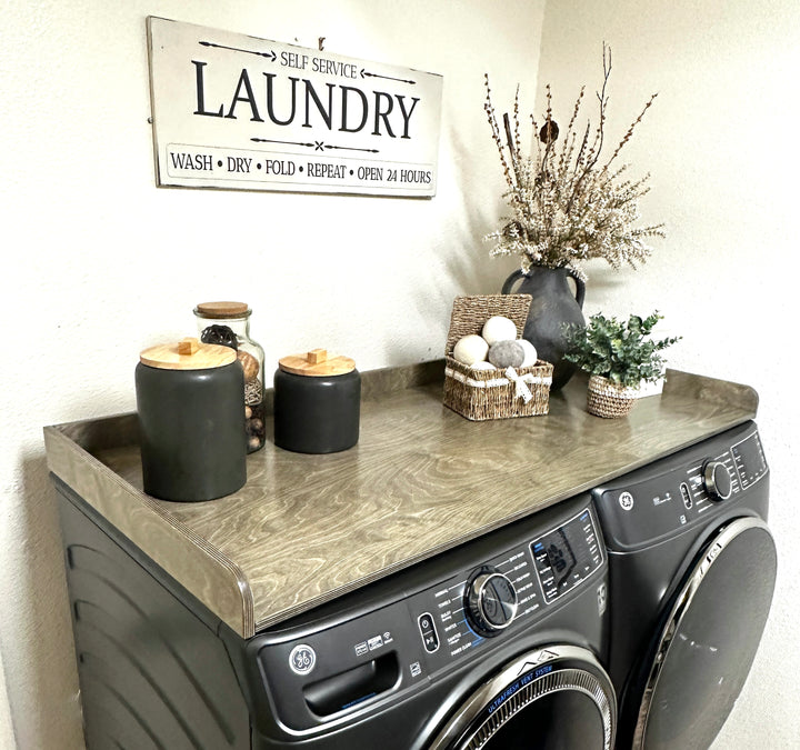 washer and dryer topper