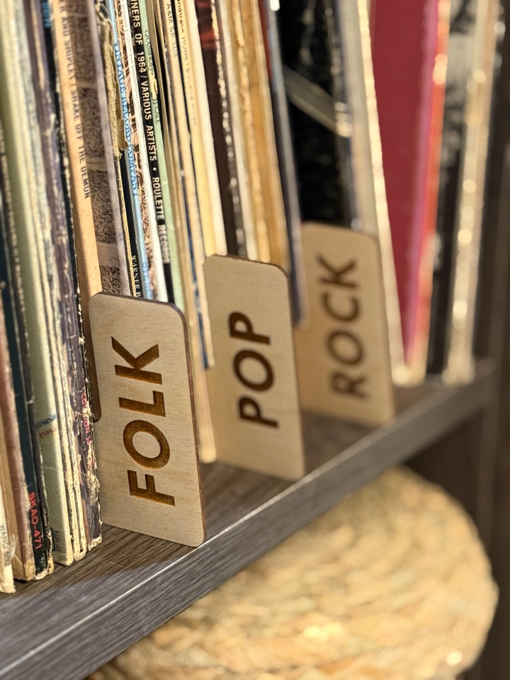 Custom Engraved Vinyl Record Dividers