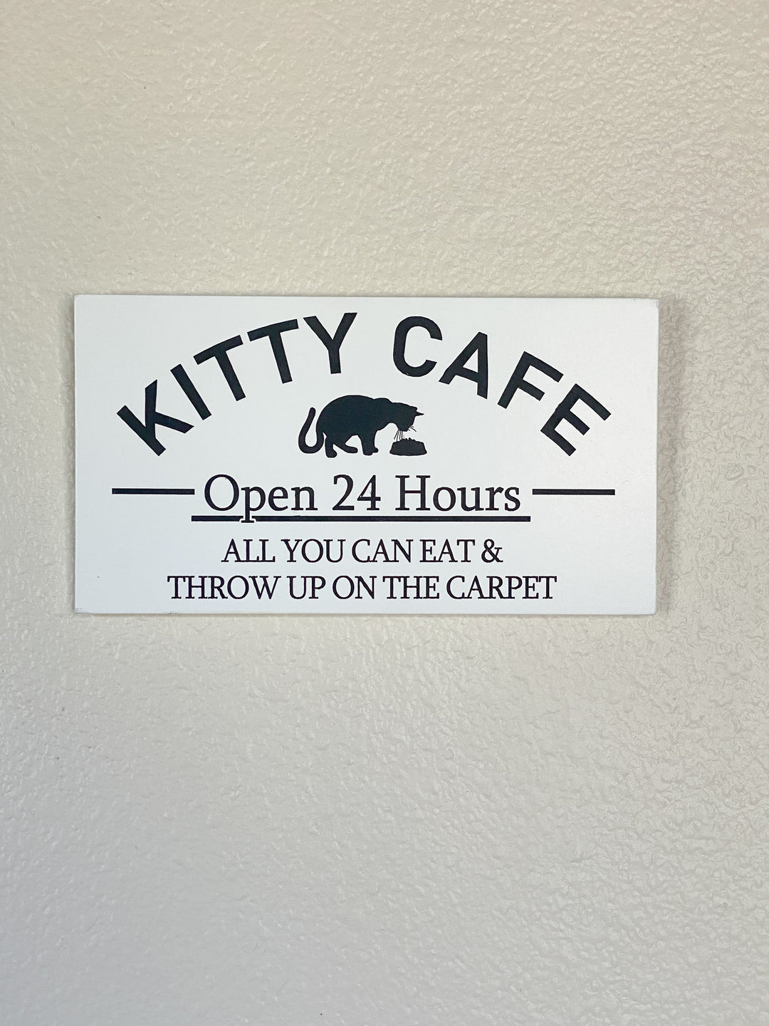 Personalized kitty cafe sign