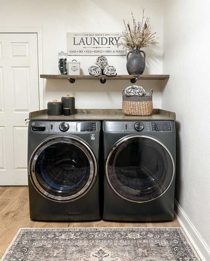 washer and dryer topper