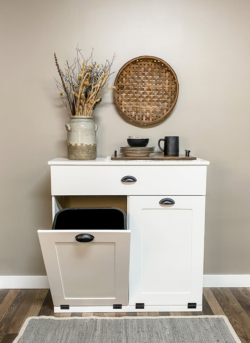 Dashwood with a storage drawer in white